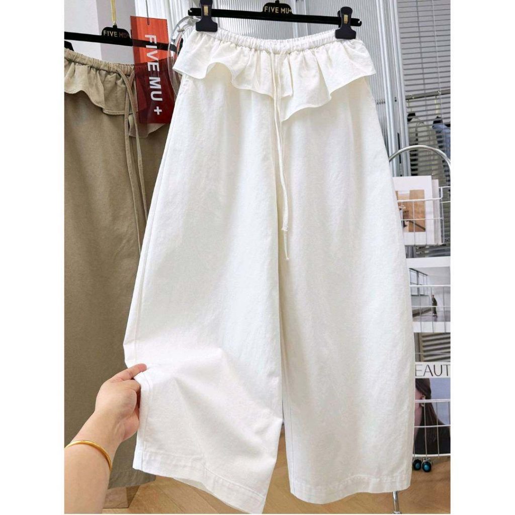 揭阳简单四片轻工裤子，加花边等